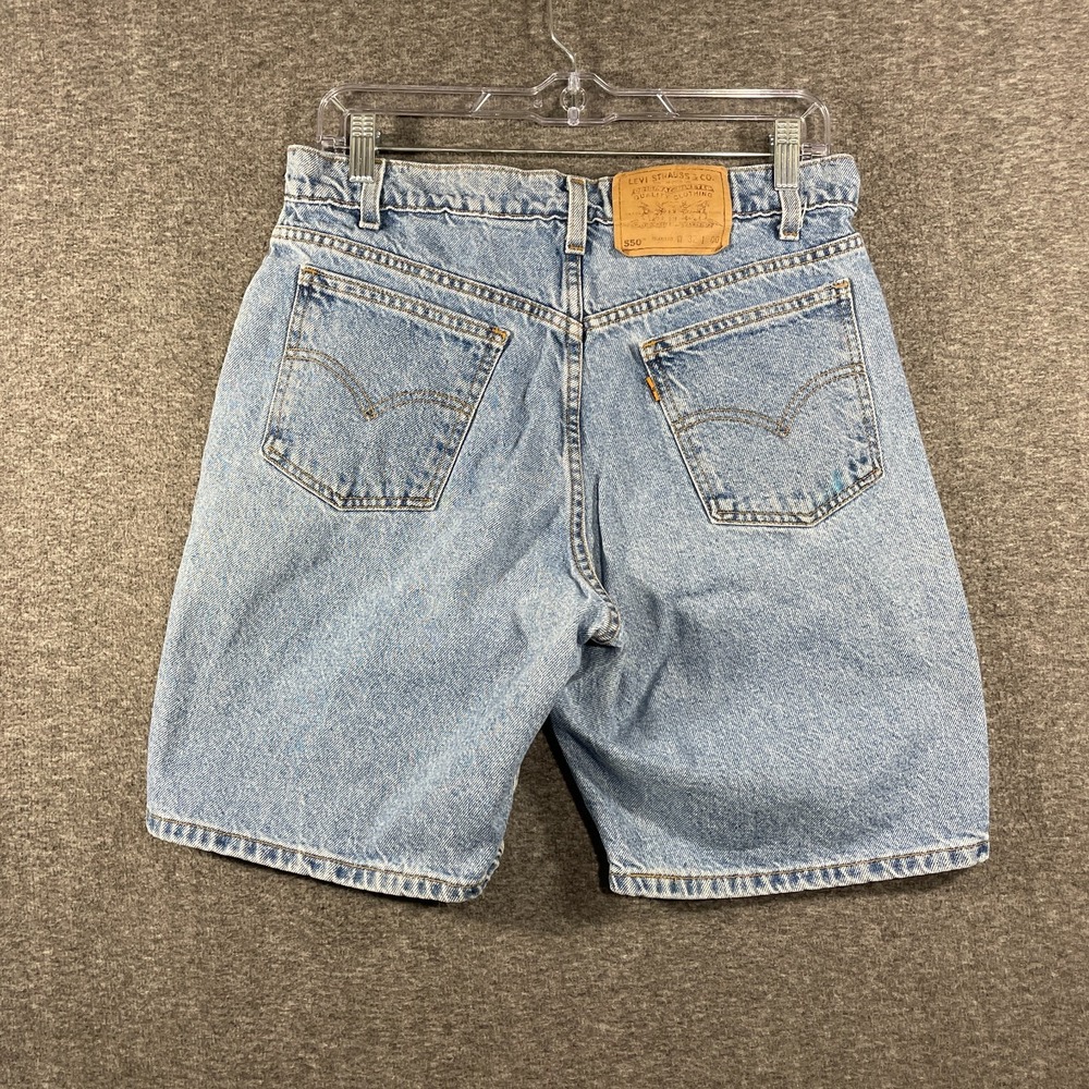 Vintage Levis Shorts Mens 32 Denim Jean Orange Tab 90s Relaxed Fit 550 Jorts